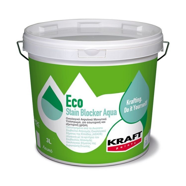 Eco Stain Blocker Aqua-&Omicron;&iota;&kappa;&omicron;&lambda;&omicron;&gamma;&iota;&kappa;ό &alpha;&kappa;&rho;&upsilon;&lambda;&iota;&kappa;ό &mu;&omicron;&nu;&omega;&tau;&iota;&kappa;ό &upsilon;&pi;ό&sigma;&tau;&rho;&omega;&mu;&alpha;, &gamma;&iota;&alpha; &epsilon;&sigma;&omega;&tau;&epsilon;&rho;&iota;&kappa;ή &kappa;&alpha;&iota; &epsilon;&xi;&omega;&tau;&epsilon;&rho;&iota;&kappa;ή &chi;&rho;ή&sigma;&eta;