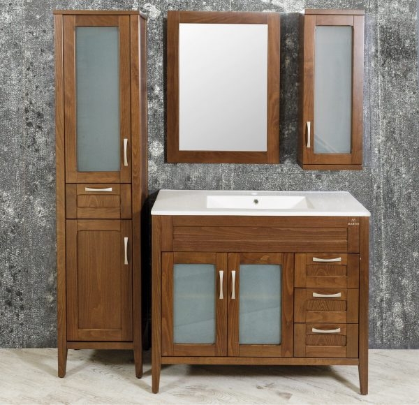 Έ&pi;&iota;&pi;&lambda;&omicron; &Mu;&pi;ά&nu;&iota;&omicron;&upsilon; &Sigma;&epsilon;&tau; Aretousa Walnut Martin Bathroom